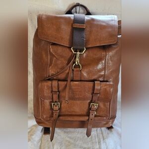 COACH Bleecker Backpack Brown Leather Saddle